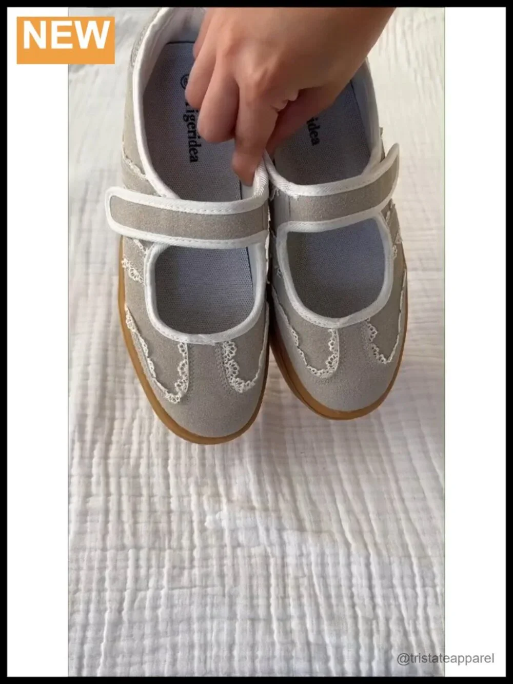 Retro Platform Mary Jane Sneakers for Women Slip on Walking Flats Hook and Loop